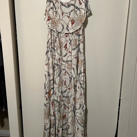 Strapless maxi with leg slit - Picture 3 of 3